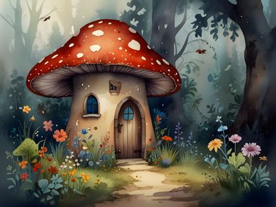 Mushroom Cottage Dream — 300-piece jigsaw puzzle
