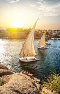 Sunlit Sails on the Nile — 300-piece jigsaw puzzle