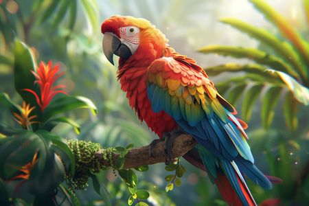 Vibrant Jungle Parrot — 300-piece jigsaw puzzle