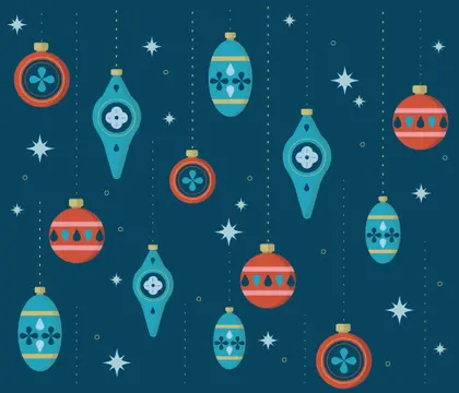 Festive Ornament Pattern — 200-piece jigsaw puzzle