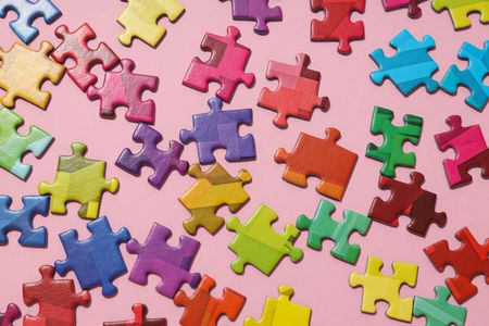 Colorful Puzzle Chaos — 150-piece jigsaw puzzle