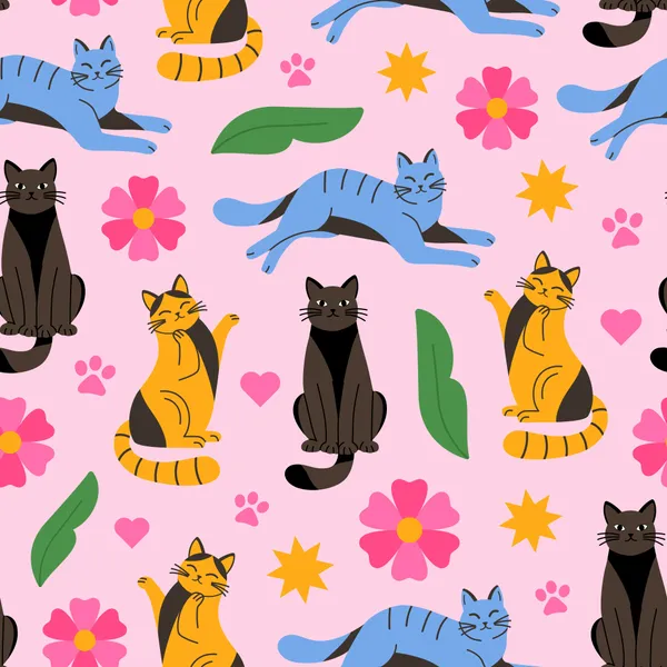 顽皮猫图案 — 300 块拼图