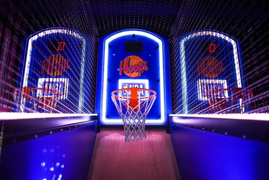 Neon Basketball Game — 100-piece jigsaw puzzle
