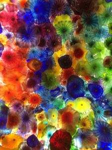Colorful Glass Blossoms — 100-piece jigsaw puzzle