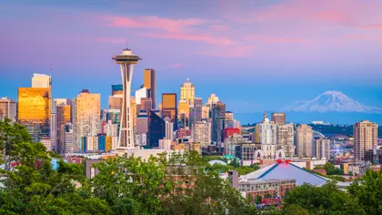 Seattle Skyline at Dusk — 100-piece jigsaw puzzle