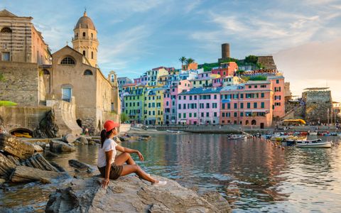 Colorful Coastal Village — 300-piece jigsaw puzzle
