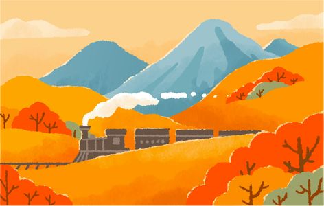 Autumn Train Journey — 200-piece jigsaw puzzle