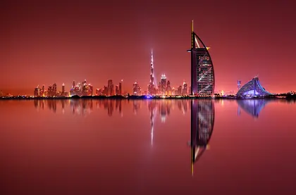 Dubai üzerinde alacakaranlık — 100 parçalı yapboz