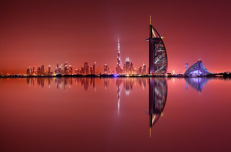 Twilight Over Dubai — 100-piece jigsaw puzzle