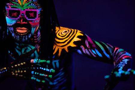 Neon Tribal Fantasy — 300-piece jigsaw puzzle