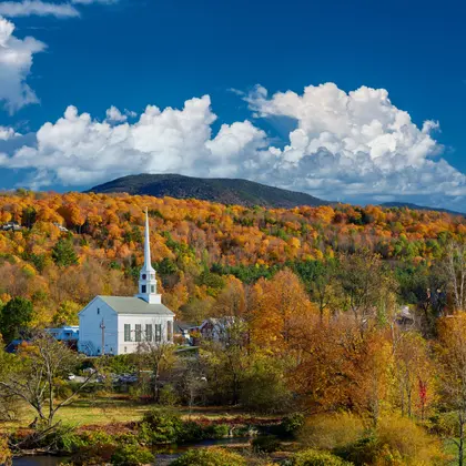 Autumn Church Vista — 300-piece jigsaw puzzle