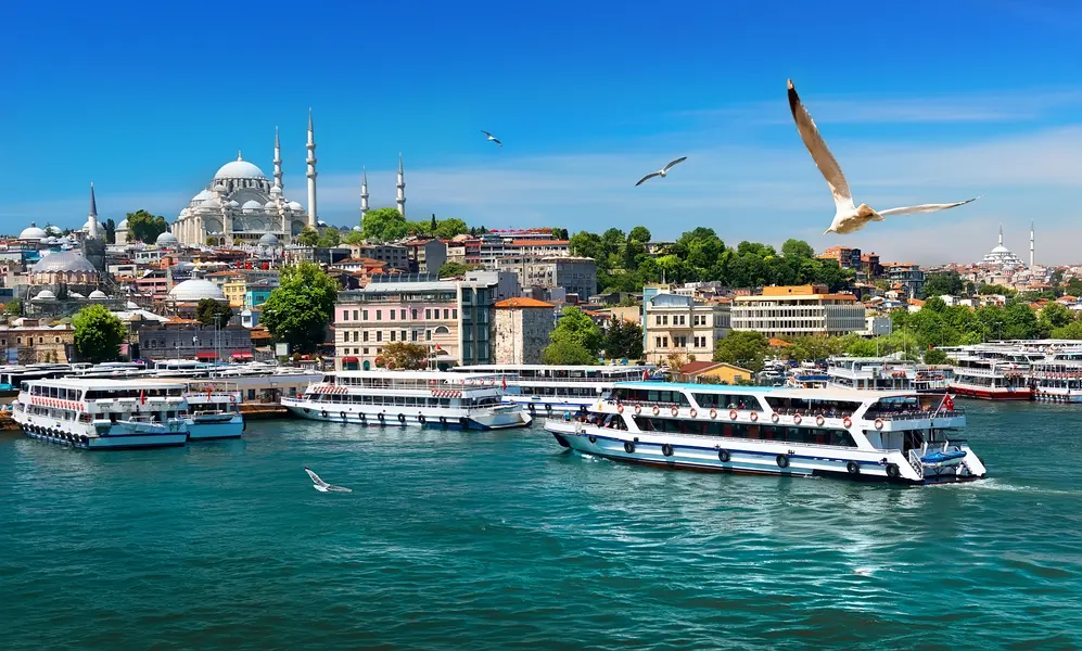 Vibrant Istanbul Harbor — 100-piece jigsaw puzzle