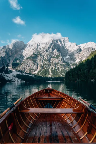 Boating Through Alpine Serenity — 300-piece jigsaw puzzle