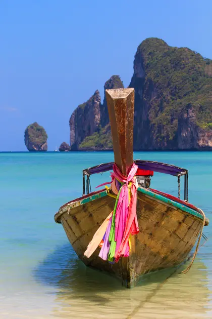 Tropical Longtail Boat — 200-piece jigsaw puzzle