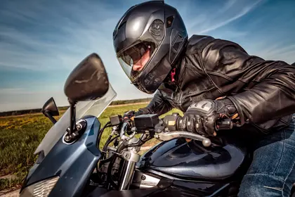 Speeding Motorcyclist — 500-piece jigsaw puzzle