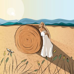 Sunlit Harvest Scene — 200-piece jigsaw puzzle