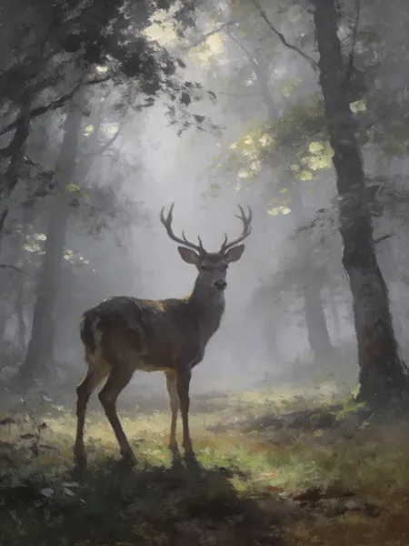 Majestätischer Waldhirsch — 400-Teile-Puzzle