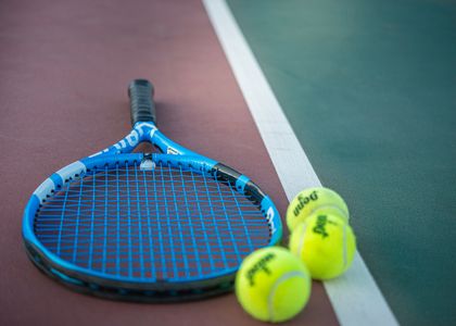 Tennis Court Still Life — 300-piece jigsaw puzzle