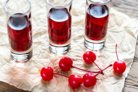 Cherries and Shots — 64-piece jigsaw puzzle