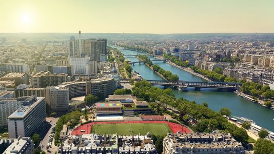 Sunlit Paris Skyline — 400-piece jigsaw puzzle