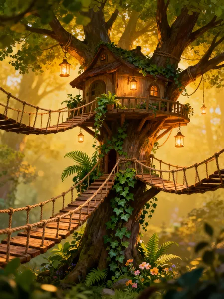 Enchanted Treehouse — 300-piece jigsaw puzzle