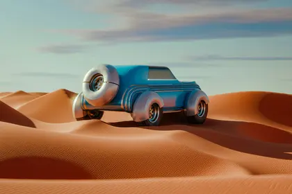 Futuristic Desert Ride — 300-piece jigsaw puzzle