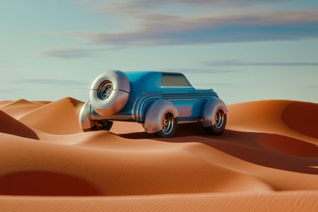 Futuristic Desert Ride — 300-piece jigsaw puzzle