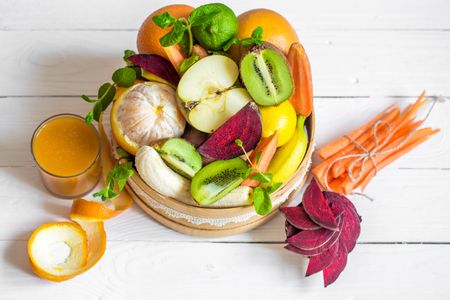 Vibrant Fruit Medley — 64-piece jigsaw puzzle
