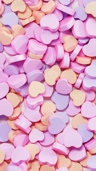 Pastel Heart Candies — 500-piece jigsaw puzzle