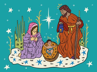 Peaceful Nativity Scene — 100-piece jigsaw puzzle