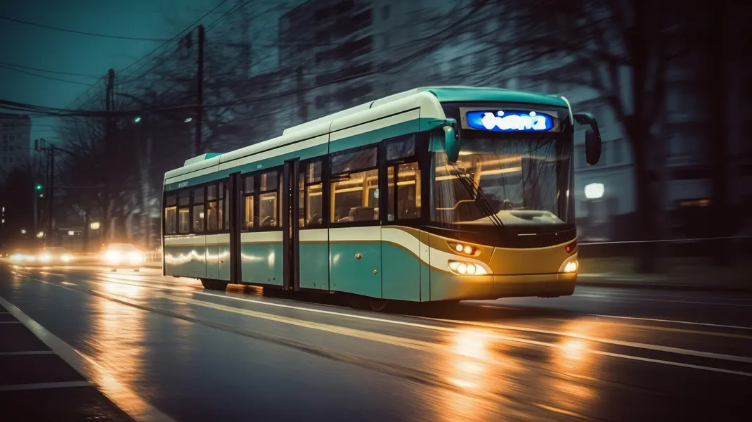 Evening Tram Journey — 100-piece jigsaw puzzle
