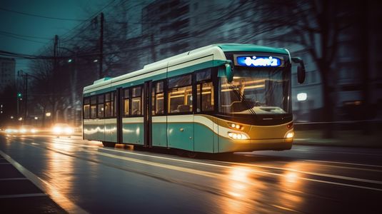 Evening Tram Journey — 100-piece jigsaw puzzle