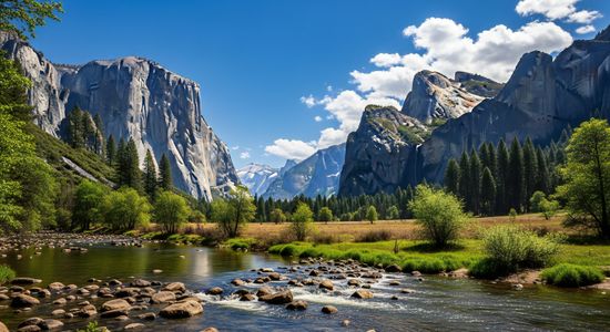 Majestic Mountain Valley — 200-piece jigsaw puzzle