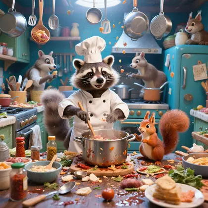 Whimsical Kitchen Chaos — 64-piece jigsaw puzzle