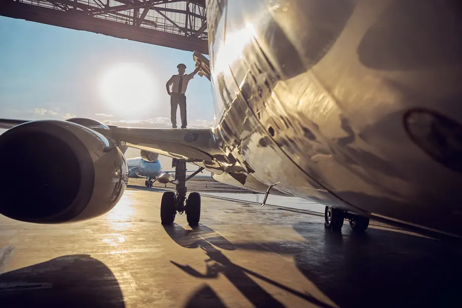Pilot at Sunrise — 200-piece jigsaw puzzle