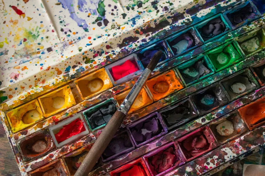 Paleta vibrante de colores — rompecabezas de 300 piezas