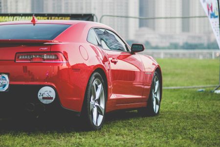 Sleek Red Coupe — 300-piece jigsaw puzzle