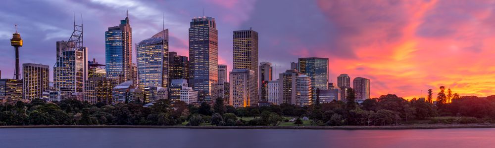 Vibrant City Sunset — 300-piece jigsaw puzzle