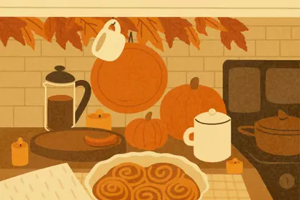 Cozy Autumn Kitchen — 400-piece jigsaw puzzle