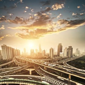 Sunrise Over Cityscape — 150-piece jigsaw puzzle