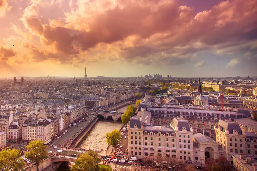 Golden Paris Sunset — 200-piece jigsaw puzzle