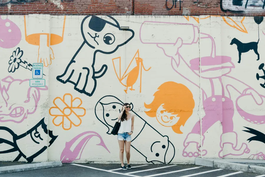 Vibrant Street Mural — 300-piece jigsaw puzzle