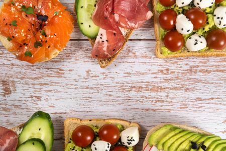 Gourmet Open Sandwiches — 64-piece jigsaw puzzle