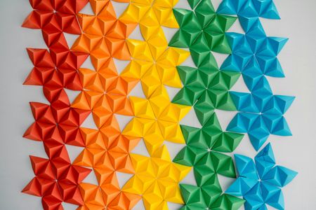 Colorful Origami Patterns — 300-piece jigsaw puzzle
