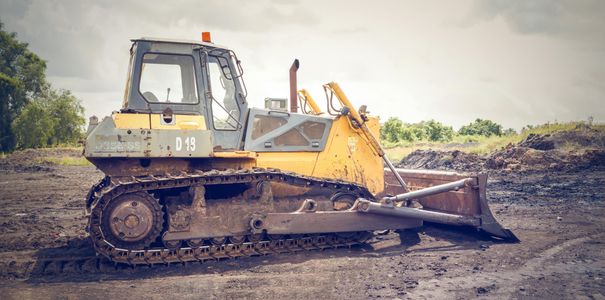 Machtige bulldozer — 64-stukjes legpuzzel