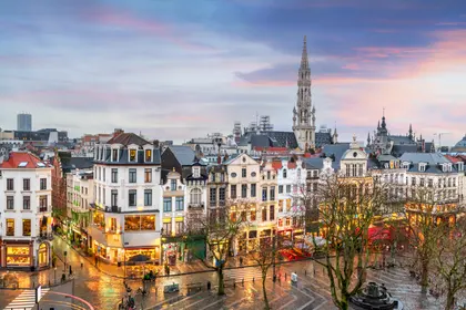 Brussels Evening Glow — 64-piece jigsaw puzzle