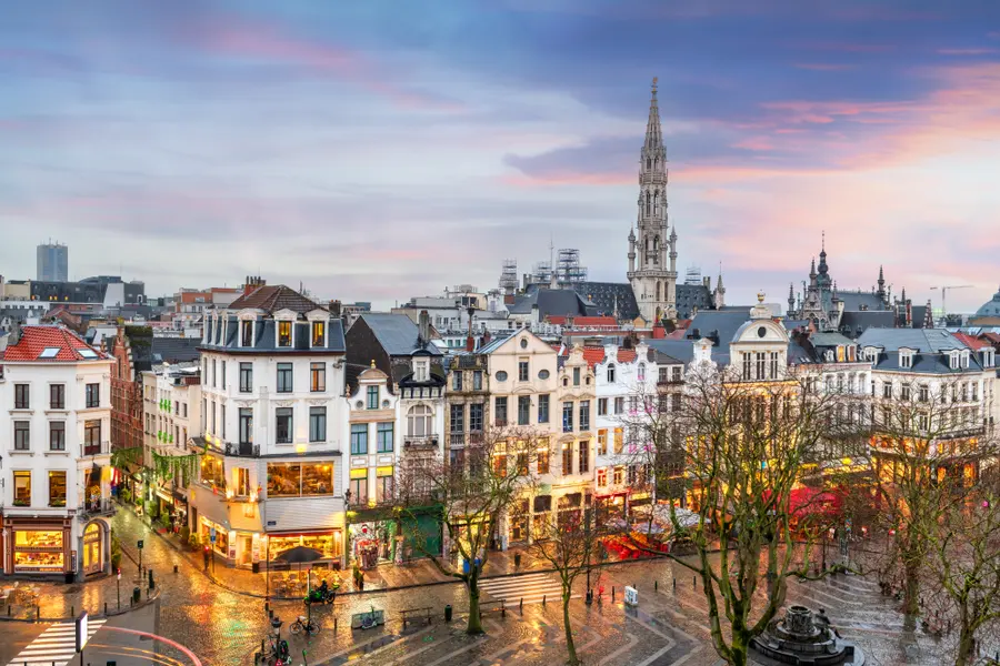 Brussels Evening Glow — 64-piece jigsaw puzzle