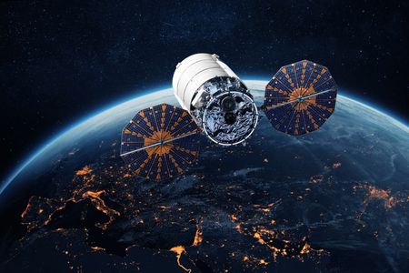 Satellite Over Earth — 64-piece jigsaw puzzle
