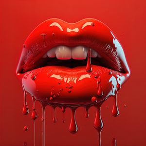 Dripping Red Lips — 400-piece jigsaw puzzle