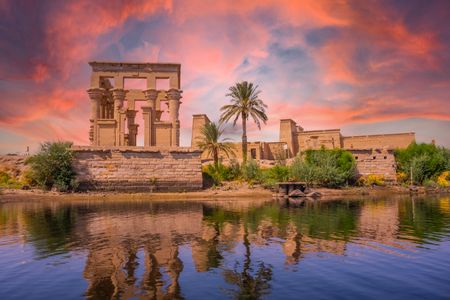 Sunset Over Ancient Ruins — 500-piece jigsaw puzzle